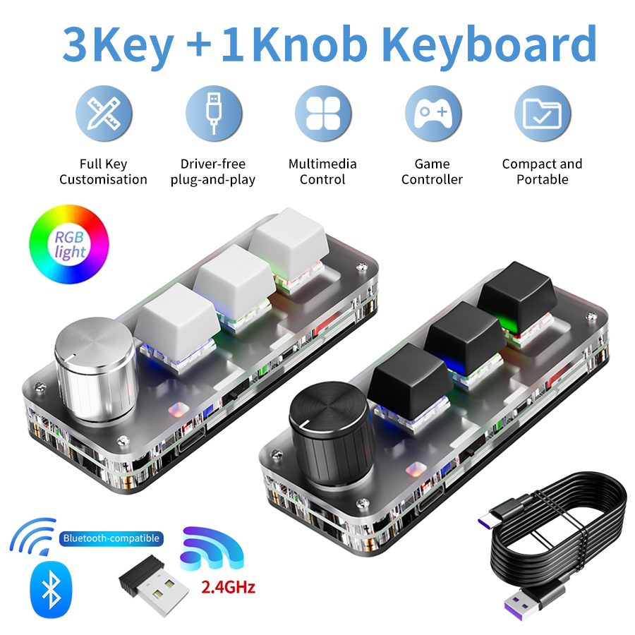 Gaming Keyboard And Mouse For Xbox - 2.4G Bluetooth 3 tasti 1 manopola