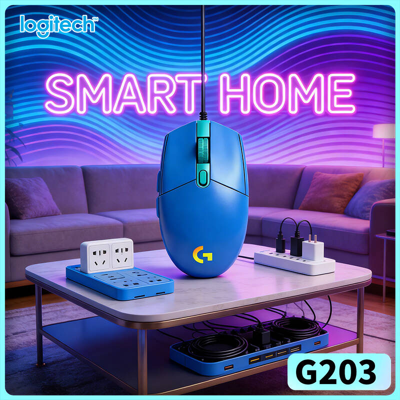 Logitech Mouse G203 - Mouse da gaming Logitech G203, con