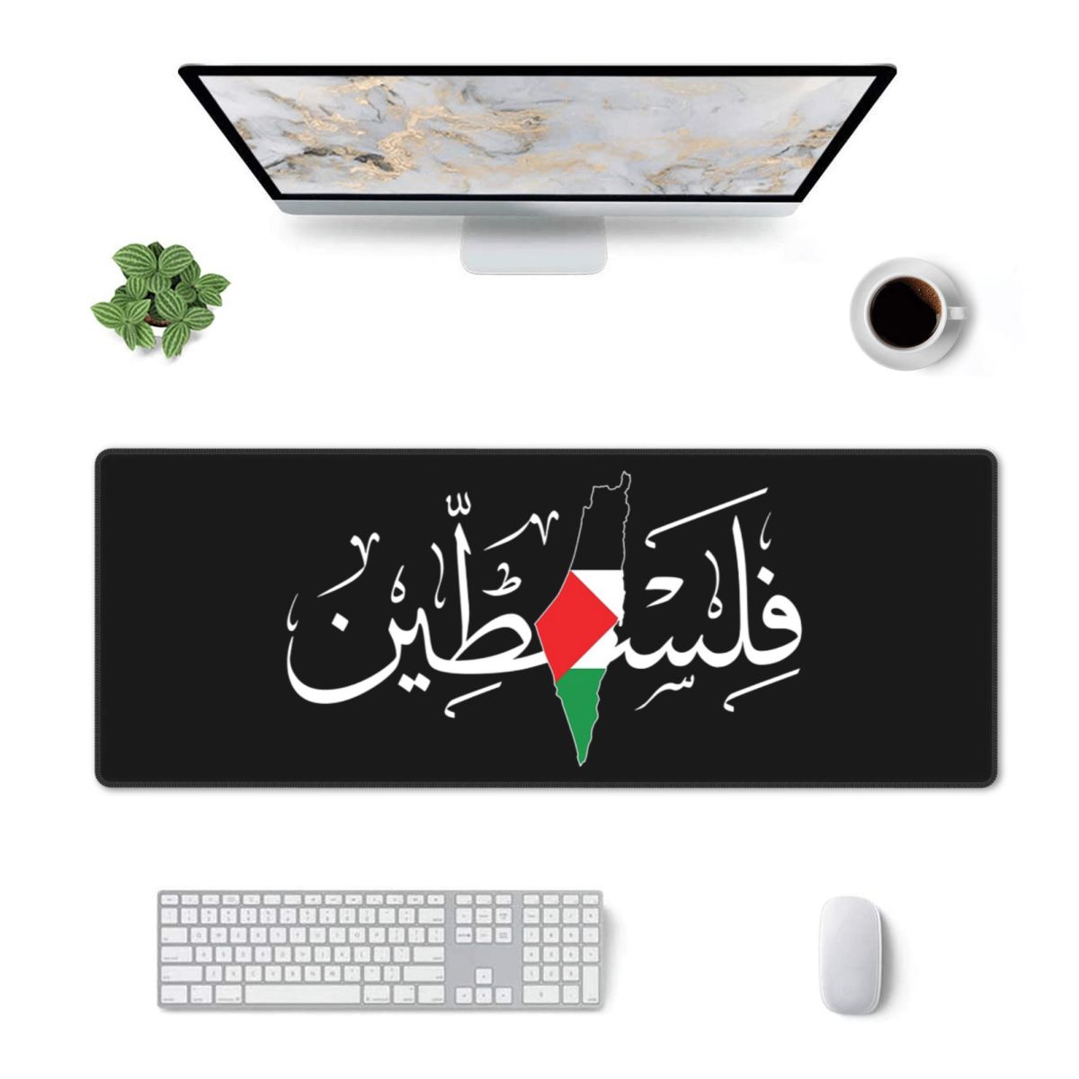 Gaming Keyboard Name - Tappetino per Mouse Grande con Calligrafia