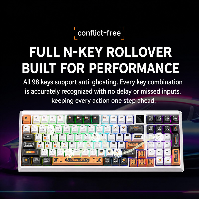 Tastiera meccanica wireless a  - Gaming Keyboard No Noise recensione e prezzo