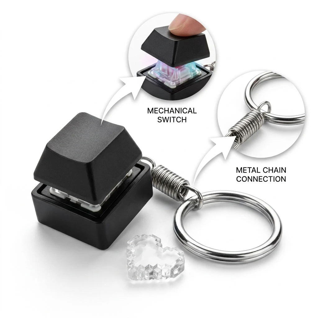 Mini tastiera RGB portachiavi, - Mechanical Switch Tester recensione e prezzo